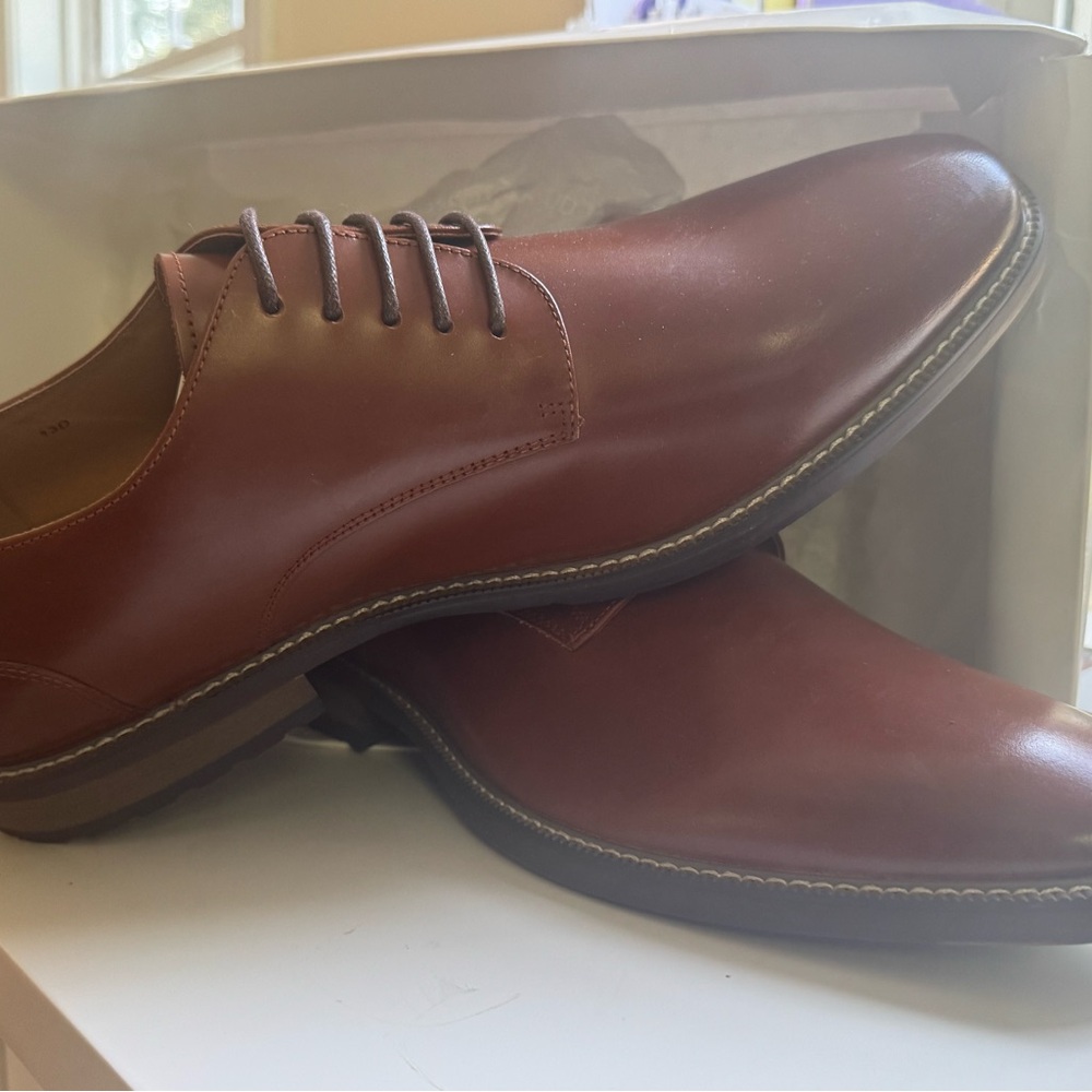 Jos. A. Bank Rich Brown Leather Oxfords